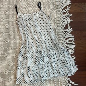 Vintage White Spaghetti Strap Sundress Mini